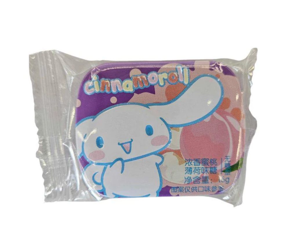 Cinnamoroll Sugar-Free Candy Tin Peach Flavor