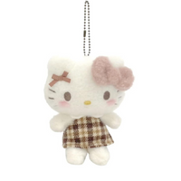 Hello Kitty Nakajima Checkered Mocha Plush Mascot