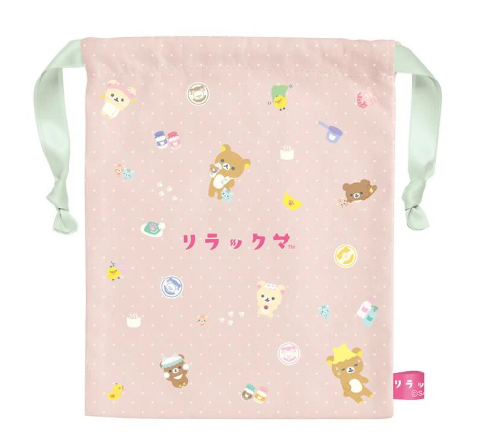 Rilakkuma Nekoneko no Yu Drawstring Pouch
