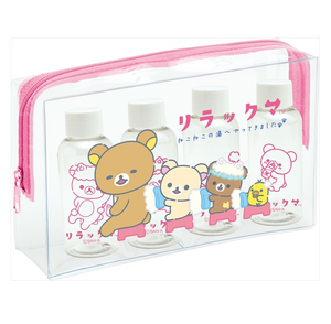 Rilakkuma Nekoneko no Yu Travel Bottle Set