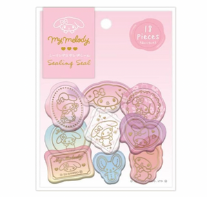 My Melody Gold Stamp Sticker Flakes