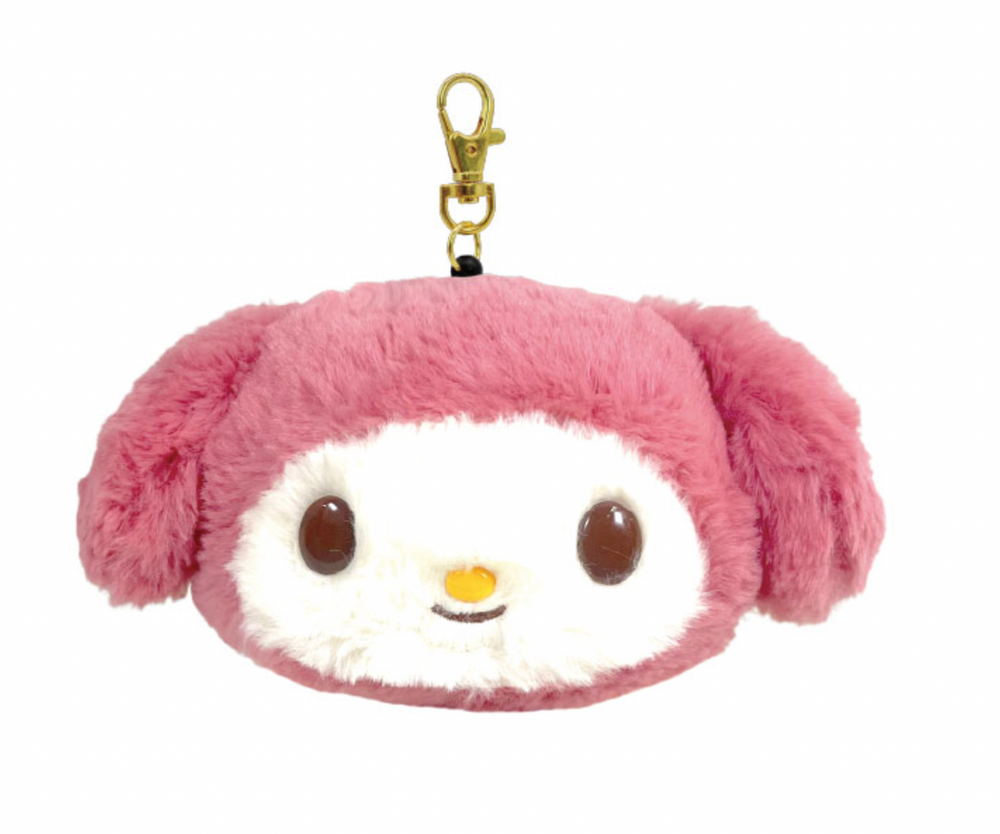 My Melody Plush Reel Pass Case