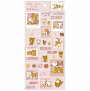 Rilakkuma Polaroid Sticker Sheet