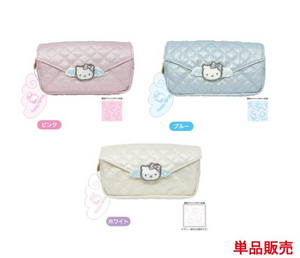 Hello Kitty Angel Quilted Letter Clutch Pouch
