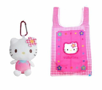 Hello Kitty Kaohana Eco Bag & Plush Carabiner Pouch
