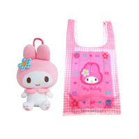 My Melody Kaohana Eco Bag & Plush Carabiner Pouch