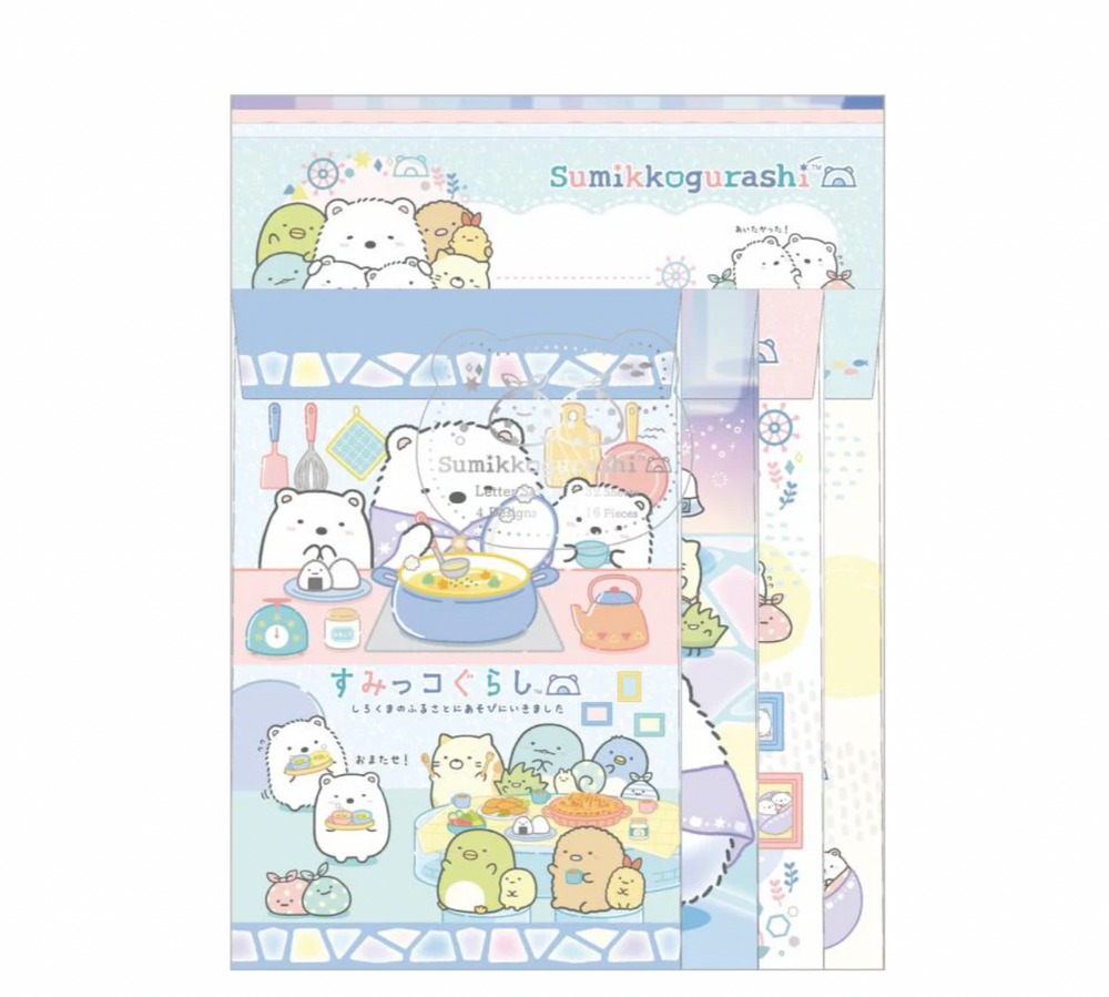 Sumikko Gurashi Shirokuma's Hometown Letter Set B