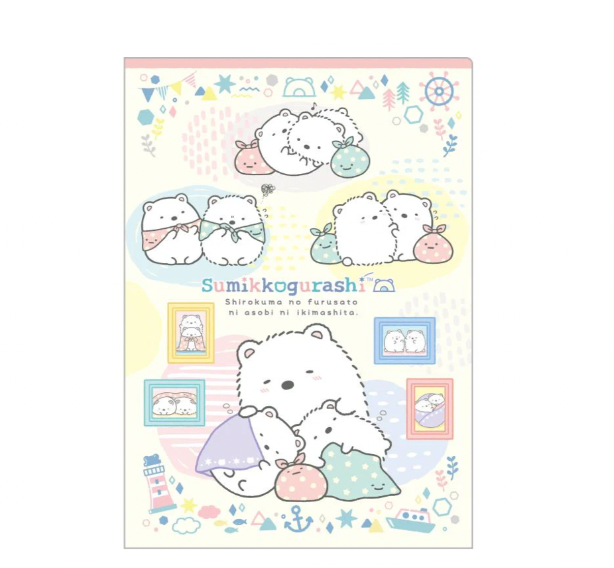 Sumikko Gurashi Shirokuma's Hometown Mini Double Folder B