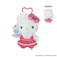 Hello Kitty Lovely Frill Mascot Keychain [Red Maid]