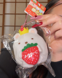 Shirokuma Fukuoka Strawberry Plush Mascot
