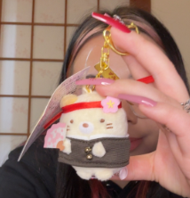 Sakura Neko Fukuoka Plush Mascot