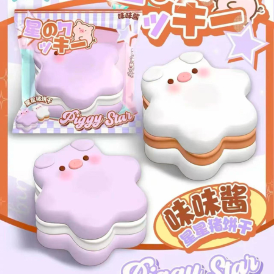 Piggy Star Cookie Squishy