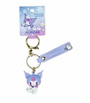 Kuromi x Shimaenaga Rubber Keychain [Hokkaido Exclusive]