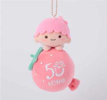 Lala "Ichigo Shimbun 50th Anniversary" Strawberry Balloon Plush Mascot