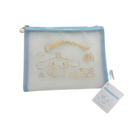 Cinnamoroll & Milk Golden Mesh Big Square Pouch
