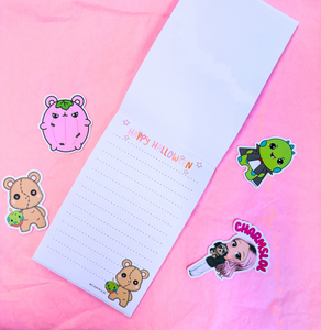 Charms & Spooky Memo Pad [Halloween]
