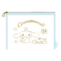 Cinnamoroll & Milk Golden Mesh Big Square Pouch
