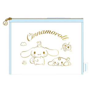 Cinnamoroll & Milk Golden Mesh Big Square Pouch