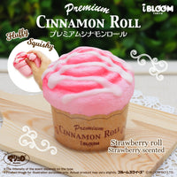 iBloom Premium Cinnamon Roll Squishy Limited Strawberry

