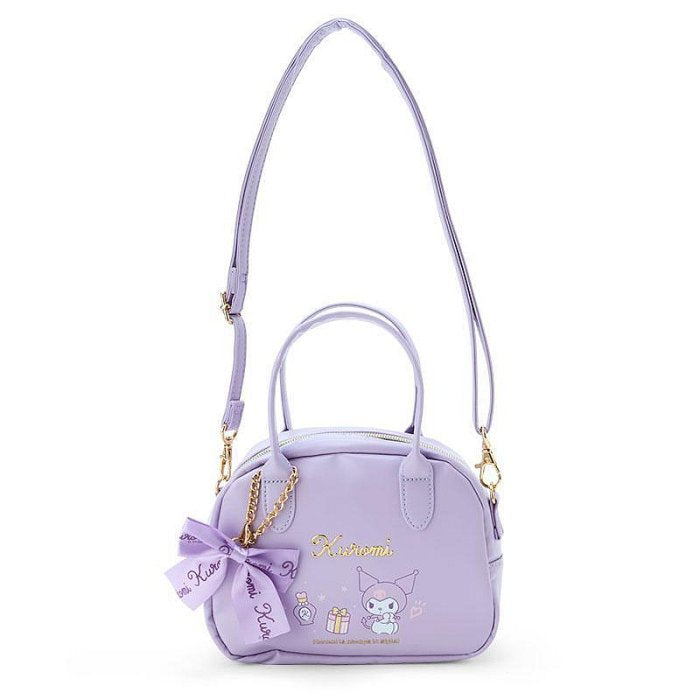 Kuromi Bow Charm Crossbody Handbag