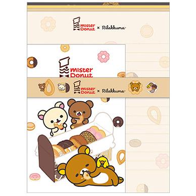 Rilakkuma x Mister Donut Letter Set A