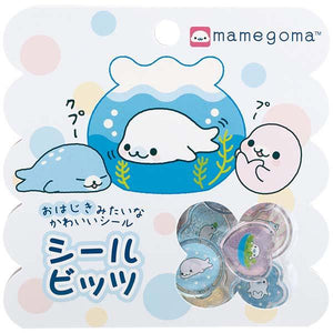 Mamegoma Marble Glitter Sticker