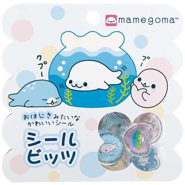 Mamegoma Marble Glitter Sticker