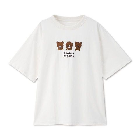 Chairoikoguma Embroidery T-shirt