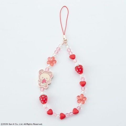 Korilakkuma Strawberry Beaded Strap