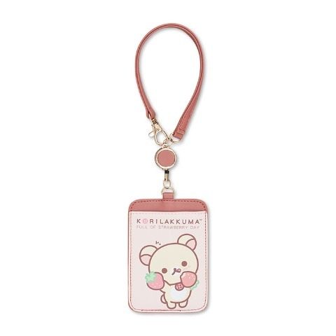 Korilakkuma Strawberry Reel Pass Case