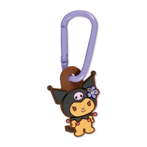 Tan Kuromi Rubber Keychain