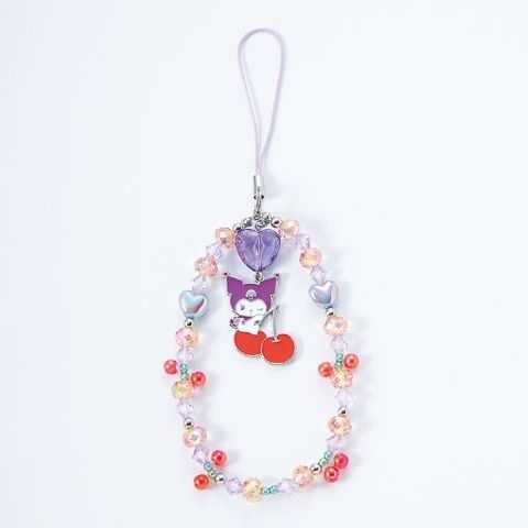 Kuromi Cherry Beaded Strap