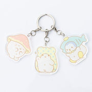 Marumofubiyori 3-strand Acrylic Keychain