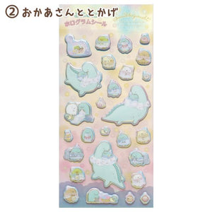 Sumikko Tokage & Mom Sparkling Night Puffy Stickers