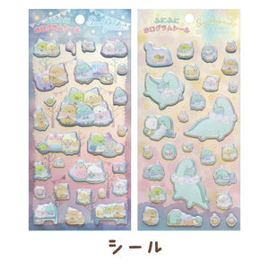 Sumikko Tokage & Mom Sparkling Night Puffy Stickers