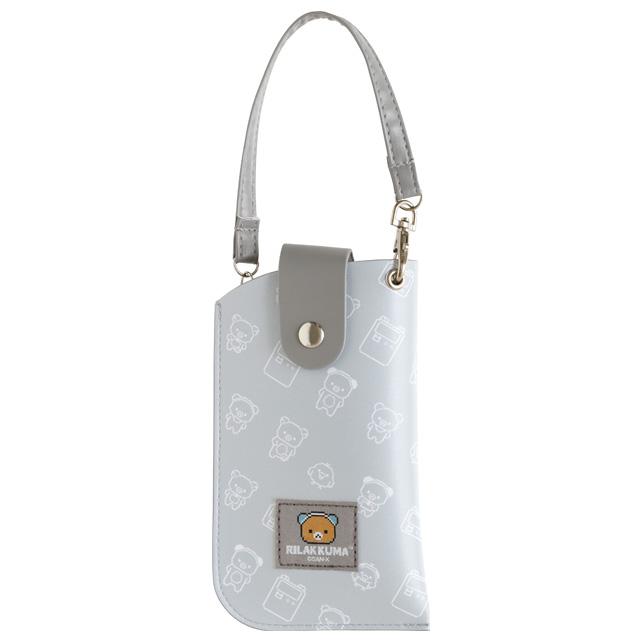 Rilakkuma Pixel Art Glasses Case w/ Strap