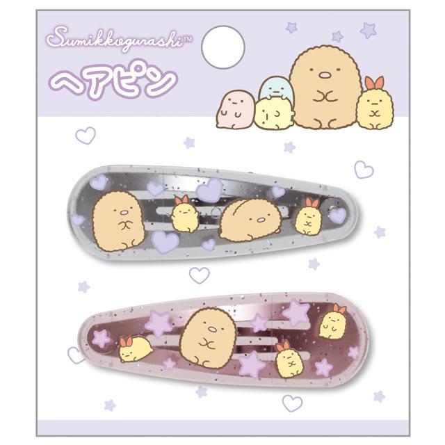 Sumikko Gurashi Glitter Hair Clip Set [Purple]