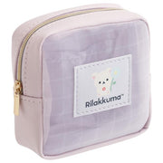 "Basic Rilakkuma Flower" Mini Mesh Pouch [Purple]