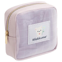 "Basic Rilakkuma Flower" Mini Mesh Pouch [Purple]
