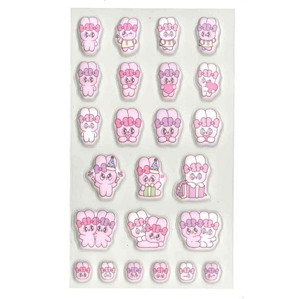 Esther Bunny Puffy Sticker [Mixed]