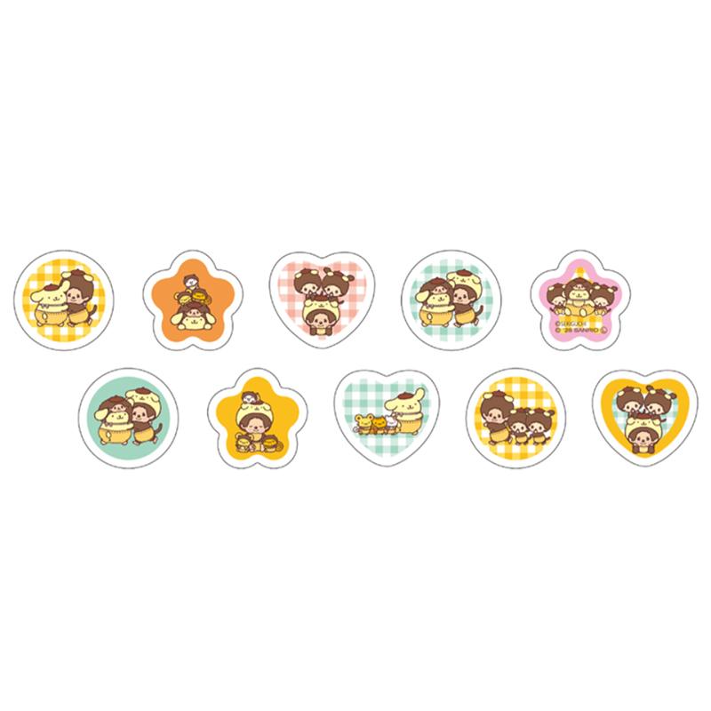 Monchhichi X PomPomPurin Marble Sticker A