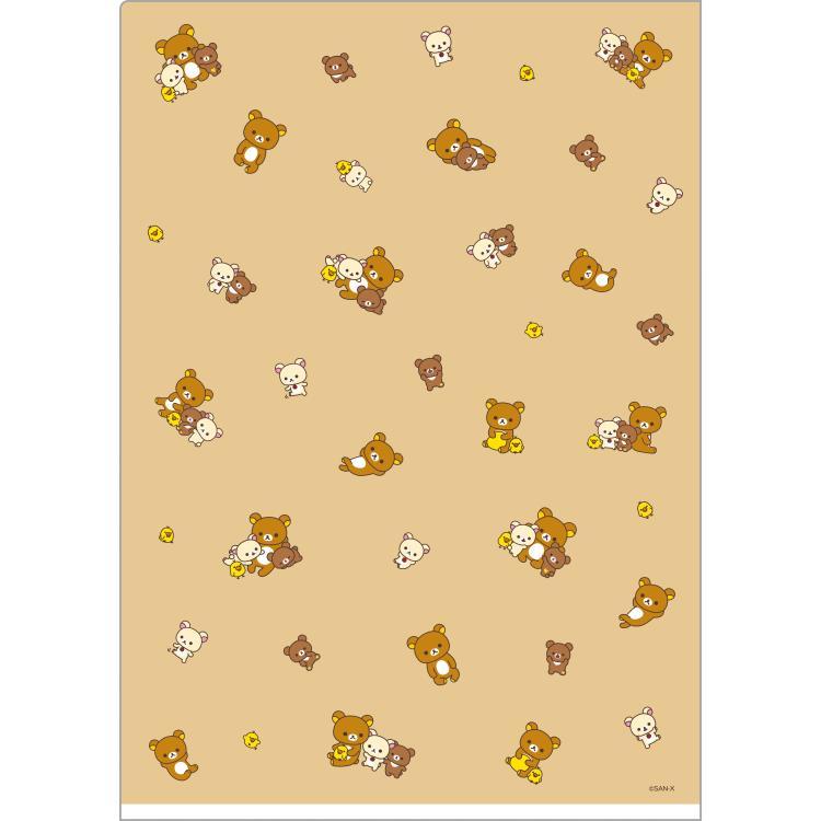 Rilakkuma Die Cut Flap Brown Folder