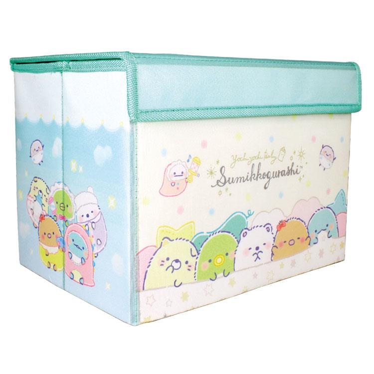Sumikko Gurashi Baby Folding Storage Box w/ Lid Mint