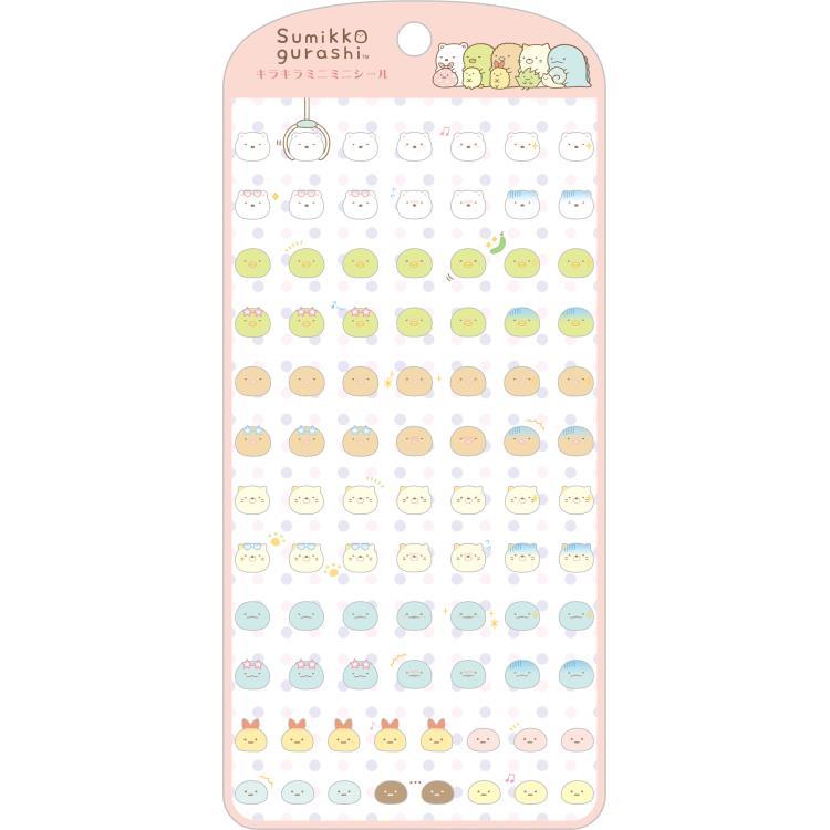 Sumikko Gurashi Sparkling Sticker Sheet Pink