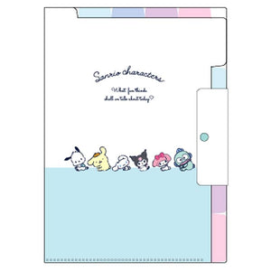 Sanrio Blue Multi Clip Folder