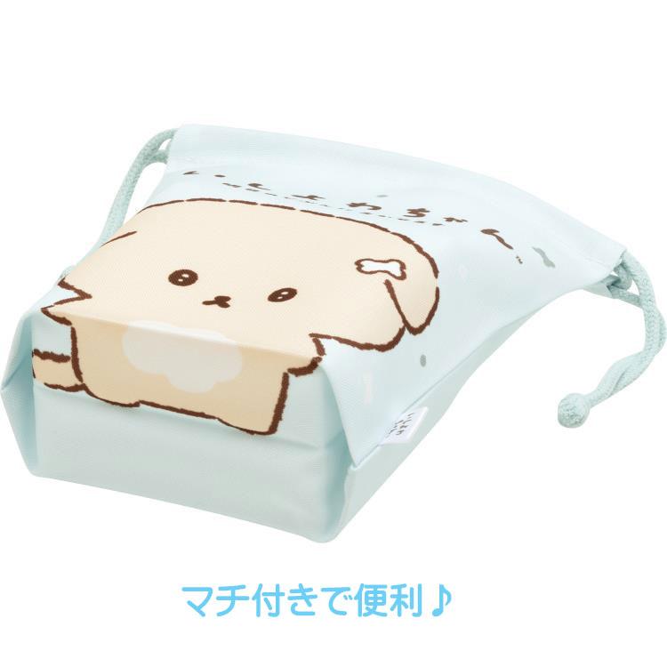 Ishiyowa-chan Drawstring Bag Light Blue