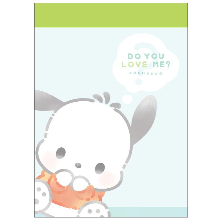 Pochacco "Do You Love Me?" Mini Memo Pad