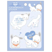 Pochacco & Cinnamoroll "Do You Love Me?" Sticker Set