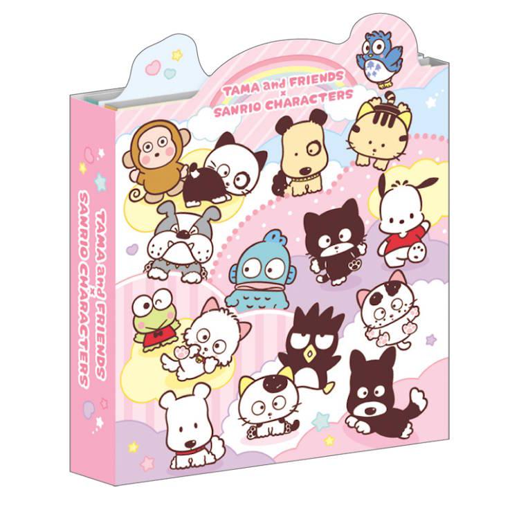 Tama & Friends x Sanrio Characters Die-cut Flip-Flap Memo [Pink]