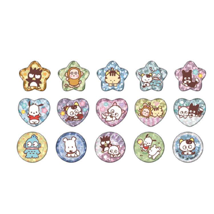 Sanrio Characters x Tama & Friends Marble Sticker [Pink]